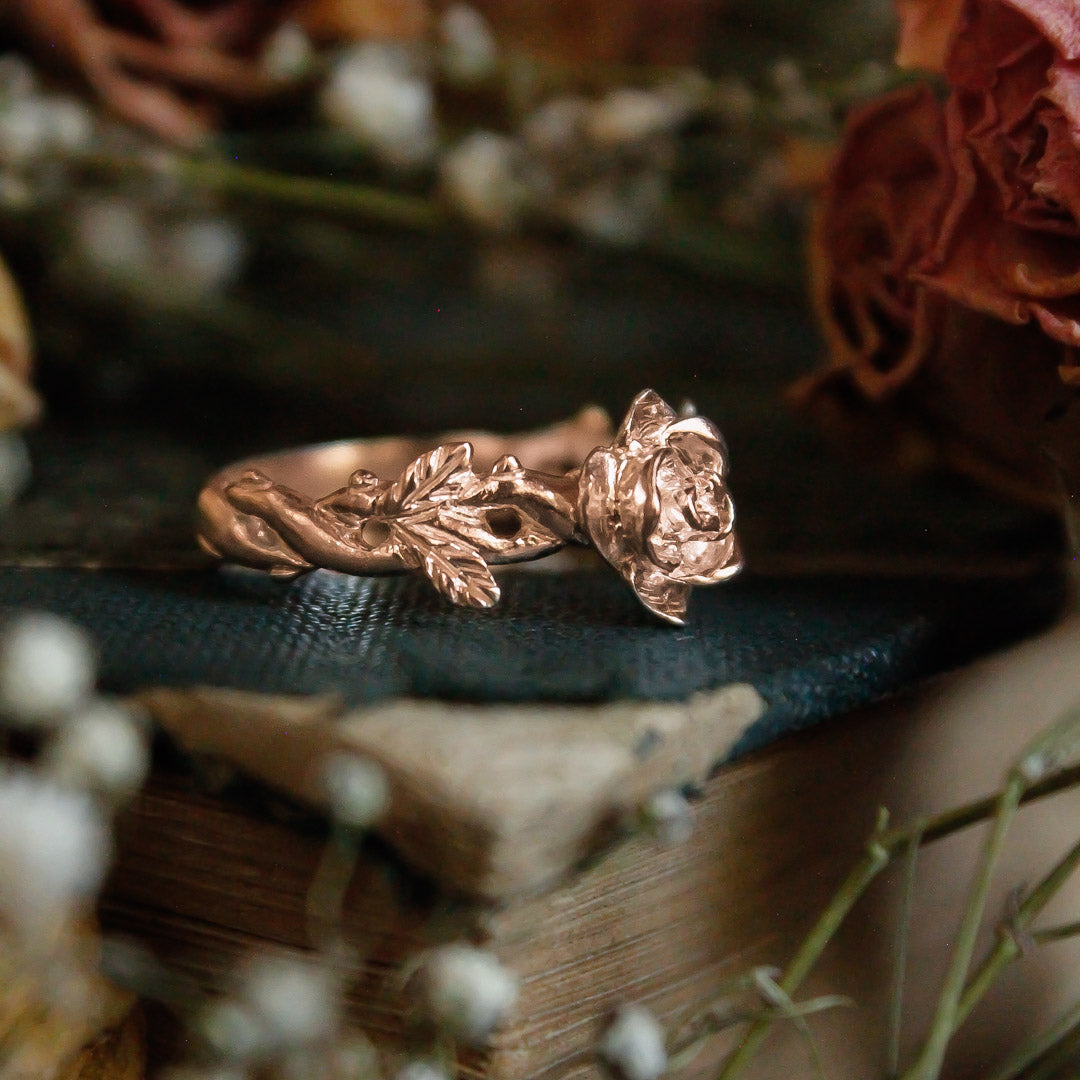 Anillo Rosa pequeña Rose Gold