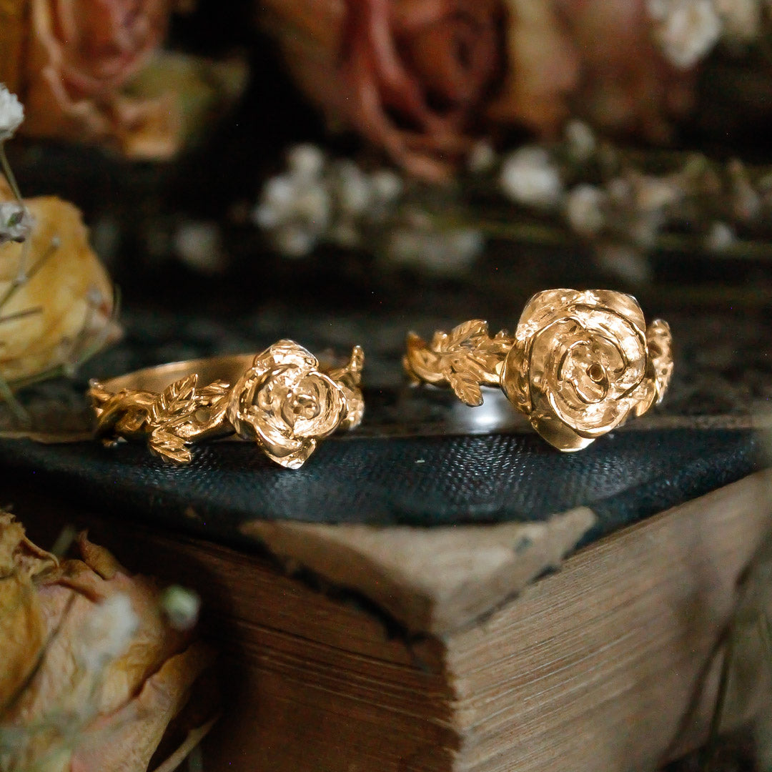 Anillo Rosa pequeña Gold