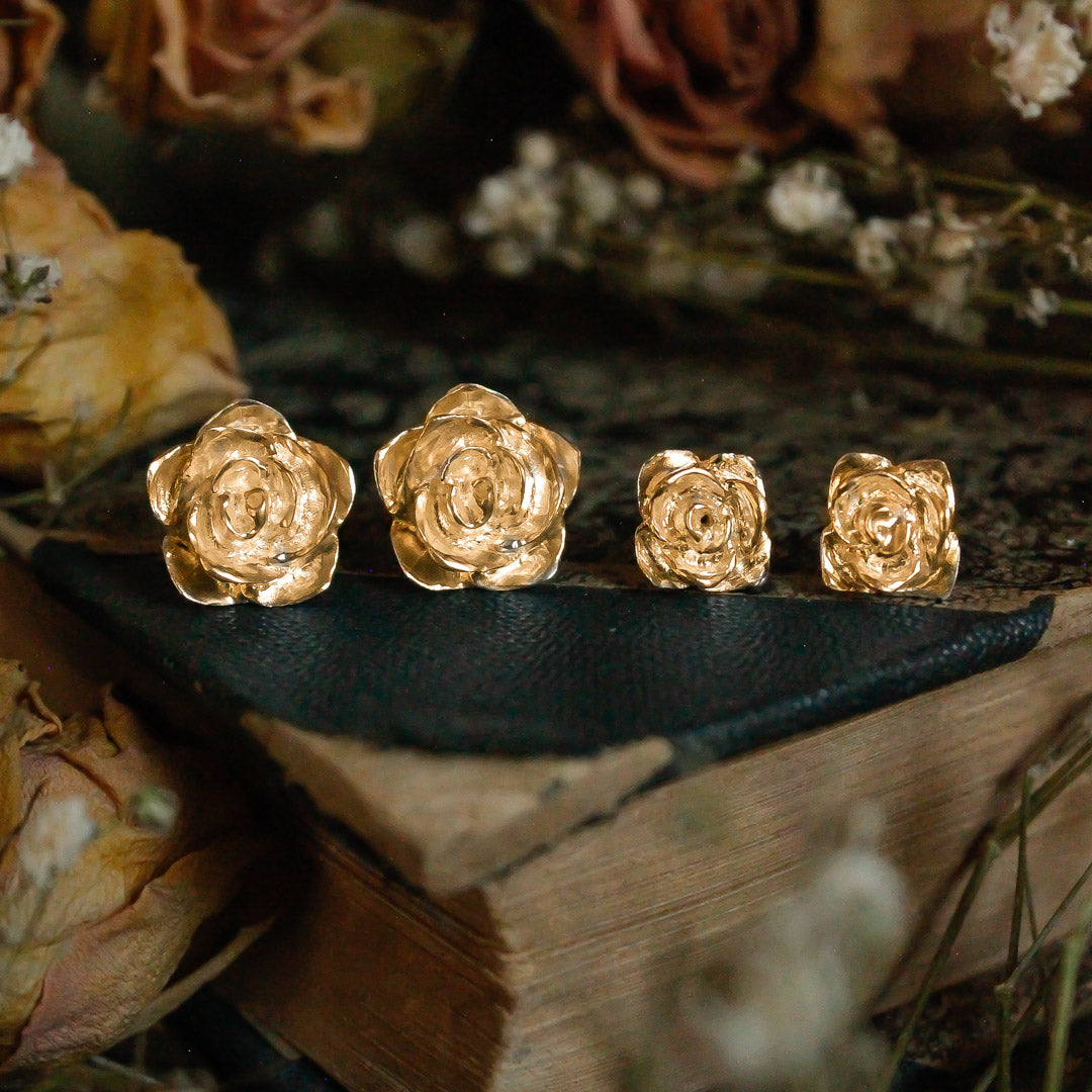 Aros Rosa pequeña Gold