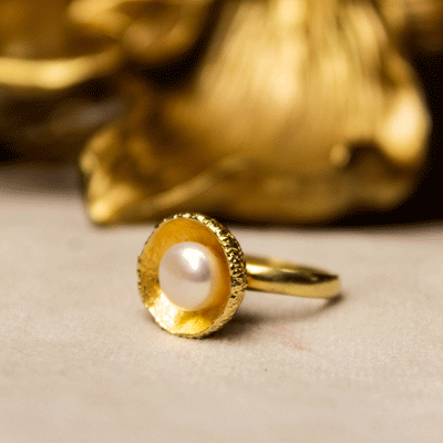 Anillo Bellota Dorado